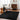 Cloudy Shaggy Solid Color Black Rug