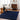 Cloudy Shaggy Solid Color Blue Rug - Design CDG2326