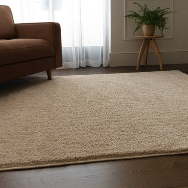 Asiatic London Super Snug Natural Washable Shaggy Textured Rug - Small 80 x 150 cm (2'6"x5')