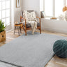Cloudy Grey Soft Plush Shaggy Rug - Medium 120 x 170 cm (4'x5'6")
