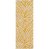 City Animal Print Zebra Boho Runner Skandi Yellow, Mustard & Light Beige Rug - Runner 80x220 cm (2'7'' x 7'3'')