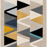 City Geometric Runner Skandi Yellow, Mustard & Aqua Rug - Runner 80x220 cm (2'7'' x 7'3'')