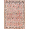 Colin Vintage Traditional Washable Runner Oriental Orange, Dusty Coral & Rust Rug - Medium 120x170 cm (3'11'' x 5'7'')