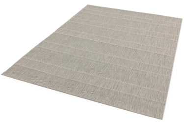 Asiatic London Patio PAT03 Stripe Chevron Beige Indoor Outdoor Polypropylene Geometric Striped Hallway Runner Rug - Small 80x150 cm (2'6"x5')