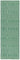 Sloan Hand Woven Flatweave Geometric Ethnic Rug or Runner in Green - Runner 66x200 cm (2'1"x6'6")