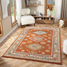 URCO Cashmere 5567 Terracotta Oriental Traditional Floral Kilim Hallway Runner Rug - Small 80x150 cm (2'6"x5')