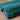 URCO Luxe Faux Fur Super Teal Shaggy Textured Plain Rug
