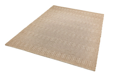Sloan Hand Woven Flatweave Ethnic Rug or Runner in Taupe - Small 100x150 cm (3'4"x4'11")