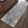 Nourison Rustic Textures RUS06 Grey Beige Jute Polypropylene Abstract Textured Hallway Runner Rug