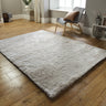 Splendour Shadow Touch Silky Ivory Shaggy Soft Rug 120x170 cm