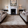 Katherine Carnaby Chrome Hand Made Rug Modern Plain Viscose Silky Shiny Luxurious Taupe Rug - Medium 120x180 cm (4'x6')