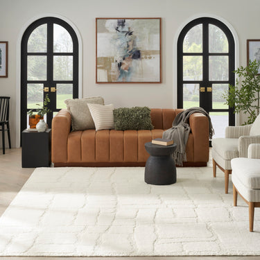 Blanco BL002 Hand Made Wool Ivory Rug - Large 160x226 cm (5'3"x7'5")