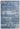 Asiatic London Beau Blue Short Pile Cotton Chenille Abstract Rug