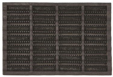 Coir Mud Dirt Scraper Eco-Friendly Latex Backing Black Doormat 40x60 cm