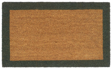 My Printed Coir Border Green Indoor Outdoor Non-Slip Bordered Doormat - 60x90cm (2x3')