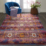 Kashan VKA03 Distressed Classic Red Multi Polypropylene Persian Oriental Traditional Rug - Medium 121x173 cm (4'x6')