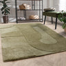 Asiatic London Tova 3D Pattern Tufted Touch Green Geometric Textured Modern Rug - Medium 120x170 cm (4'x5'6")
