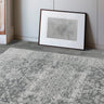 Asiatic London Nova Antique NV10 Grey Polypropylene Traditional Vintage Abstract Rug - Small 80x150 cm (2'6"x5')