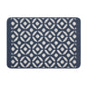 My Stain Resistant Crescent Pattern Navy Washable Non-Slip Polypropylene Geometric Hallway Runner Rug - Runner 67x200 cm (2'2"x6'7")