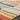 City CIT2339 Scandi Painted Stripes Orange Multicolour Washable Jute Polypropylene Abstract Rug