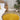 URCO Luxe Faux Fur Super Ochre Yellow Shaggy Textured Plain Rug - Circle 133x133 cm (4'5"x4'5")