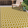 Diamond Garden Patio Picnic Travel Summer Breeze Indoor Outdoor Polypropylene Geometric Rug - Small 100x150 cm (3'4"x4'11")