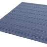 Sloan Hand Woven Flatweave Geometric Rug or Runner in Blue - Small 100x150 cm (3'4"x4'11")