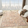 Alia 513AE Short Pile Beige Blue Polypropylene Traditional Modern Hallway Runner Rug - Medium 120x170 cm (4'x5'6")