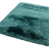 Plush Plain Shaggy High Pile Thick Silky Fluffy Soft Hand Woven Petrol Green Rug - X-Large 200x300 cm (6'7"x10')