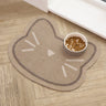 Howler and Scratch Pet Patterned Shaped Cat Face Washable Non-Slip Rug 49x56 cm