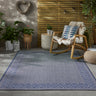 Consept Looms Terrazzo TRZ01 Garden Patio Living Framed Navy Indoor Outdoor Handmade Polypropylene Rug 200x290 cm