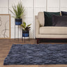 Asiatic London Harrison Navy Blue Living Diamond Shaped Super Handmade Shaggy Geometric Rug - Medium 120x170 cm (4'x5'6")