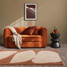 Asiatic London Canvas Collage Retro Tufted Brown Handmade Wool Abstract Geometric Rug - Medium 120x170 cm (4'x5'6")