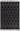 Nepal Black Cream Diamond Bohomian Berber Hand Woven Wool Fringed Rug