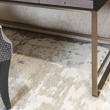 Langham Rug Modern Abstract Hand Woven Viscose Premium Grey Silver Rug - Large 170x240 cm (7'x8')