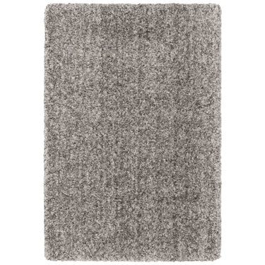 Barnaby Shaggy High Pile Thick Sumptuous Hand Woven Plain Plush Rug in Graphite Grey Silver - Medium 120x170 cm (4'x5'6")
