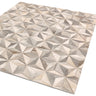 Gaucho Hand Woven Real Cow Hide Sheepskin Patchwork Facet Grey Rug - Medium 120x170 cm (4'x5'6")