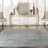 Starry Nights STN06 Cream Blue By Cotton Persian Traditional Floral Rug - 259 x 351 cm (8'6"x11'6")
