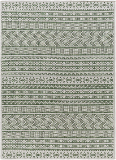 Eagean Global Green, GrassGreen & Ivory Rug - Design EAG2425 - Medium Plus 130x180 cm (4'3'' x 5'11'')