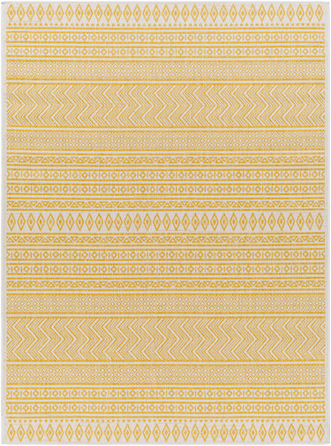 Eagean Global Yellow, Mustard & Ivory Rug - Design EAG2427 - Medium Plus 130x180 cm (4'3'' x 5'11'')