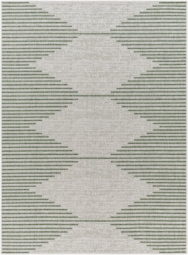 Eagean Global Green, GrassGreen & Ivory Rug - Design EAG2432 - Medium Plus 130x180 cm (4'3'' x 5'11'')