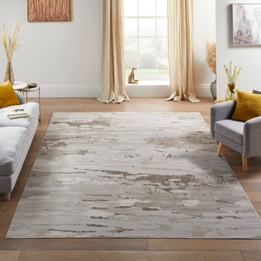 Consept Looms Skyline SK101 Ivory Beige Abstract Textured Modern Rug - Small 80x150 cm (2'6"x5')