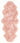 Origins Genuine Animal Fur Soft Adobe Rose Pink Wool Sheepskin Shaggy Textured Rug