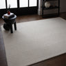 Asiatic London Theodore Contemporary Blend Hand-Tufted Chevron Ivory Handmade Wool Textured Rug - Medium 120x170 cm (4'x5'6")