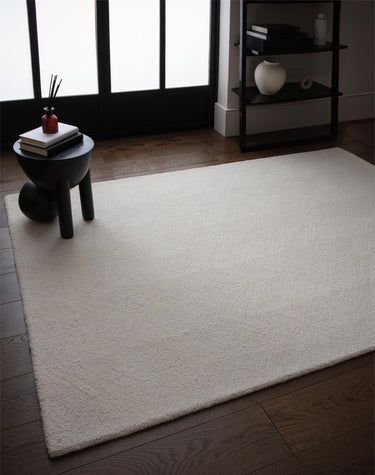 Asiatic London Theodore Contemporary Blend Hand-Tufted Chevron Ivory Handmade Wool Textured Rug - Medium 120x170 cm (4'x5'6")