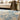 Oren Blue and Cream Soft Silky Modern Abstract Rug
