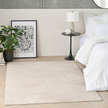 DKNY Central Park West CEP02 Swirl Pattern Jute Abstract Modern Rug - 119 x 180 cm (3'11"x5'11")