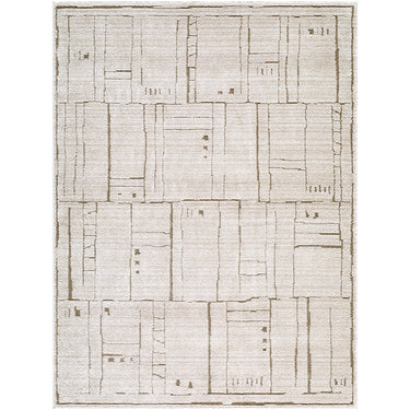 Alba Modern Graphic Brown & Taupe Rug - Large Plus 160x213 cm (5'3'' x 7')