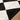Tivoli Washable Shaggy Diamond Black & Cream Rug