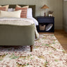 Hug Eco-Washable Wild Hydrangea Non-Slip Vintage Floral Rug - Medium 120x185 cm (4'x6')